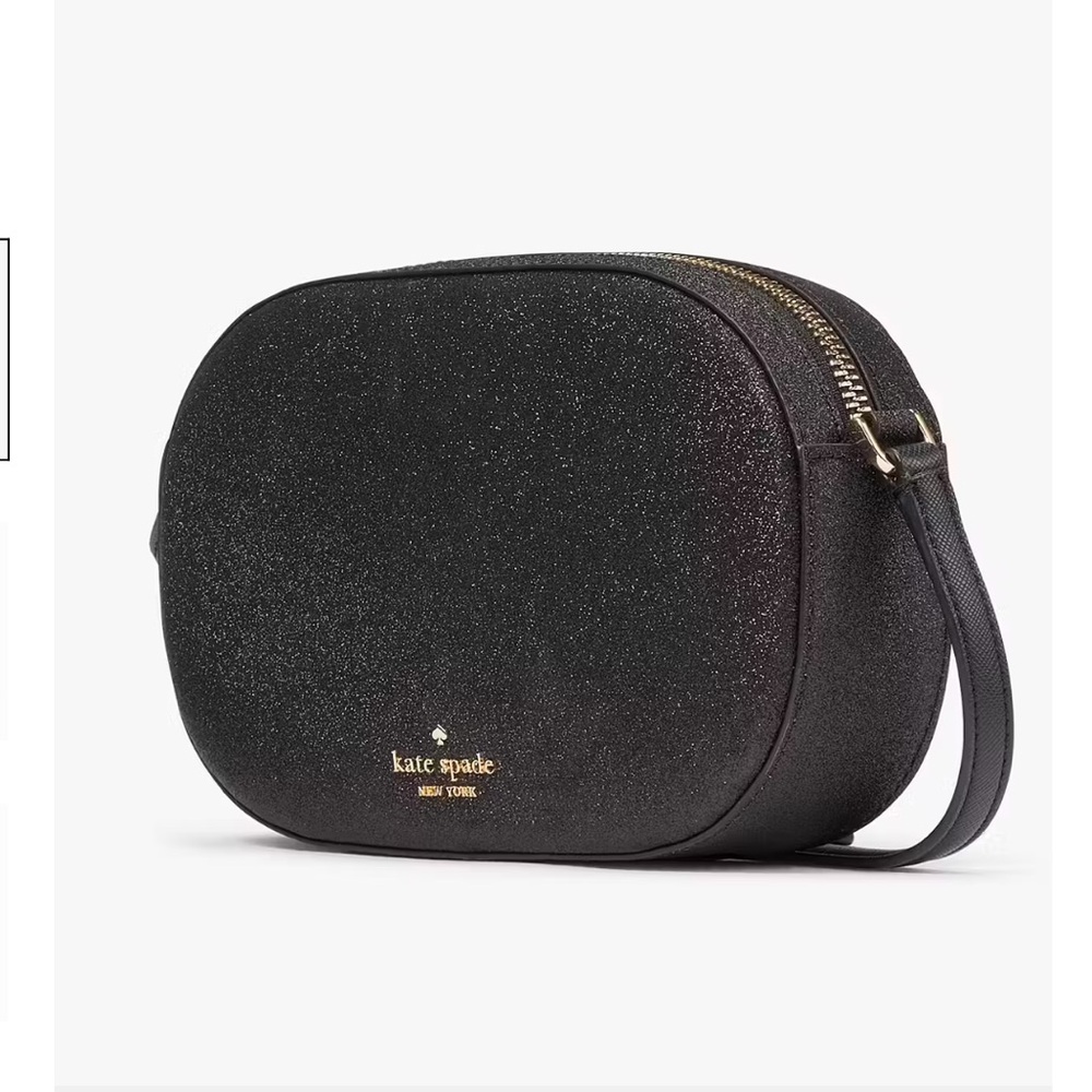 NWT Kate Spade glimmer camera bag BLACK crossbody